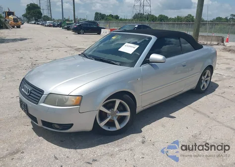 2005 Audi A4 1.8T from USA, damaged, VIN WAUAC48H05K003373